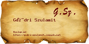 Gödri Szulamit névjegykártya